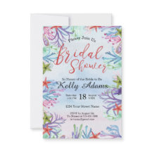 Sous l'invitation de la douche nuptiale