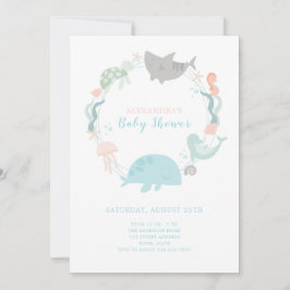 Invitation Sous L'Invitation Du Baby shower Maritime