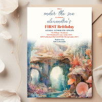 Sous l'océan marin Animaux 1er anniversaire