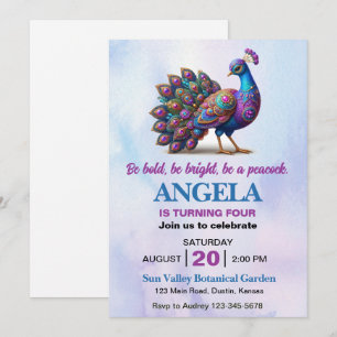 Invitation Soyez audacieux, soyez brillant, soyez une fête d'