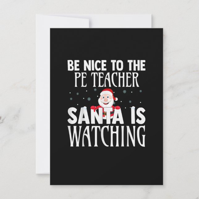 Invitation Soyez Gentil Avec Le Professeur PE Père Noël Reçoi (Devant)