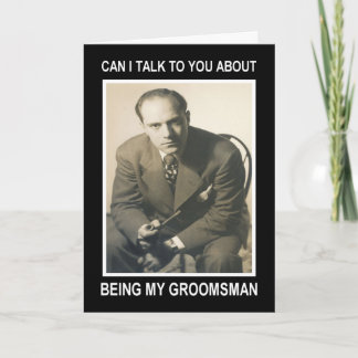 Invitation Soyez mon Groomsman pour le salaire - DRÔLE
