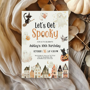 Invitation Soyons Éffrayants   Anniversaire d'Halloween