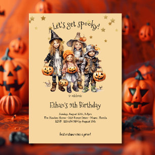 Invitation Soyons éffrayants ! Fête anniversaire de enfant co