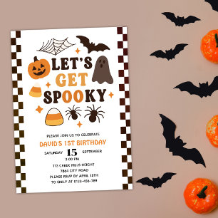 Invitation Soyons Éffrayants Halloween mignon anniversaire
