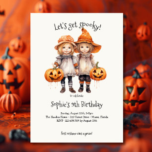 Invitation Soyons éffrayants ! Parti anniversaire de enfant S
