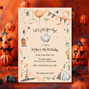 Invitation Soyons éffrayants ! Parti anniversaire de enfant S