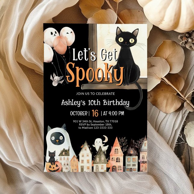 Invitation Soyons Éffrayants pour l'anniversaire d'Halloween (Créateur téléchargé)