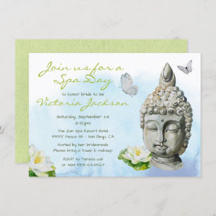 Invitation Spa de douche nuptiale Zen