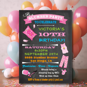 Invitation Spa de la fête du bois de Chalkboard
