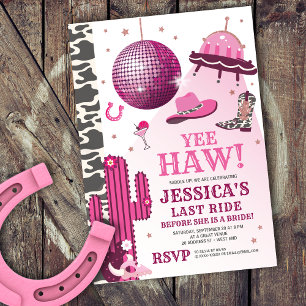 Invitation Space Cowgirl Bachelorette Party