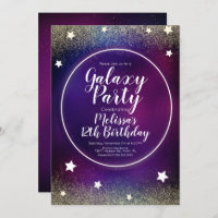 Space Galaxy Nebula Parties scintillant Lune Anniv