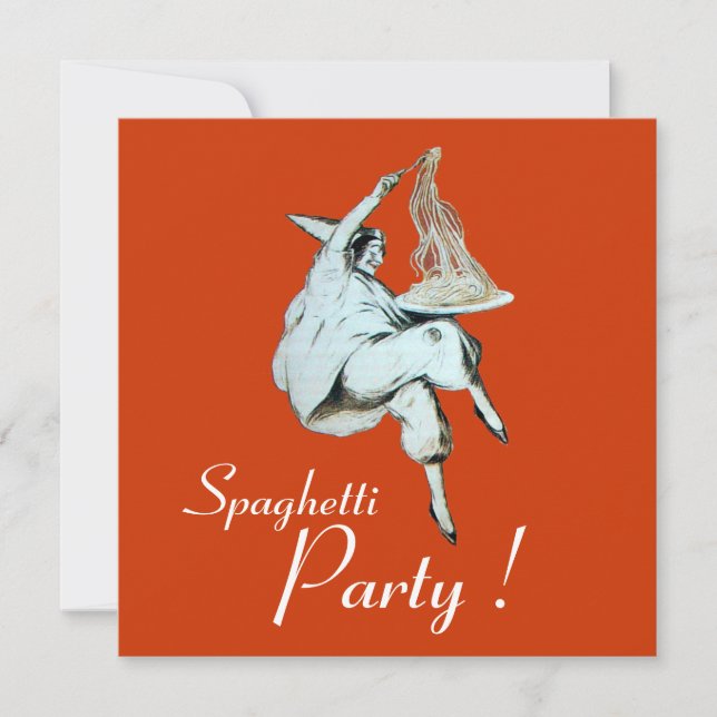 Invitation SPAGHETTI PARTY, ITALIAN KITCHEN dîner, brunch (Devant)