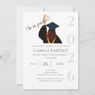 Invitation Spanish Graduation Invitation: Class of 2026