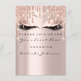 Invitation Spark Sweet 16e Parties scintillant Drips Maquilla