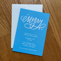 Sparkly Bubbly Script Merry Holiday