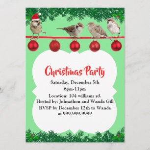 Invitation Sparrow de Noël personnalisé