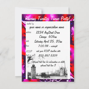 Invitation Speakeasy Interdiction Theme Party