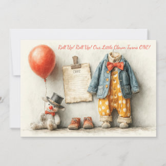 Invitation Spectacle pour le 1er anniversaire de Petit Clown