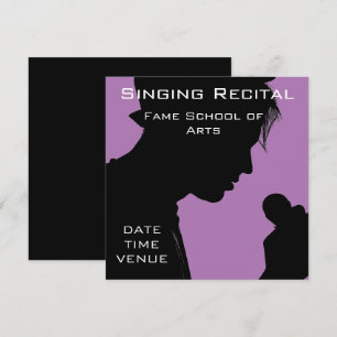 Invitation Spectacle vocal rétro