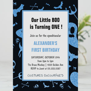 Invitation Spectaculaire petite fête Halloween 1er anniversai