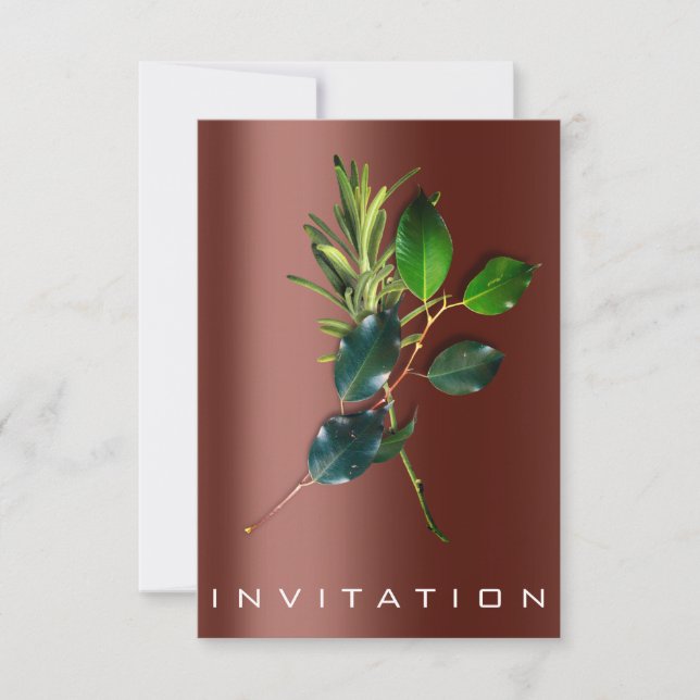 Invitation Spices Chef italien Dîner Durabilité BROWN (Devant)