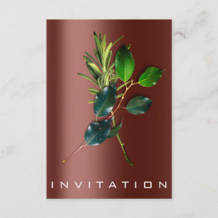 Invitation Spices Chef italien Dîner Durabilité BROWN