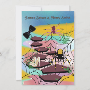 Invitation Spiders web Noble Chaussures Chemin Bow Cravate Ma