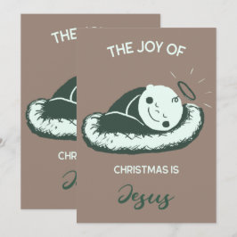 Invitation Spiritual Christmas Birth of Jesus Message Art