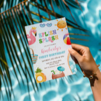Splish Splash Anniversaire Basse Fête de piscine p