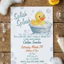 Splish Splash Ducky baby shower 