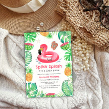 Splish Splash Fête Tropicale de Bébé Piscine