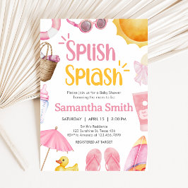 Invitation Splish Splash Summer Baby Shower