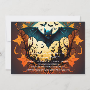 Invitation Spooktacular Dark Haunted House Halloween Party