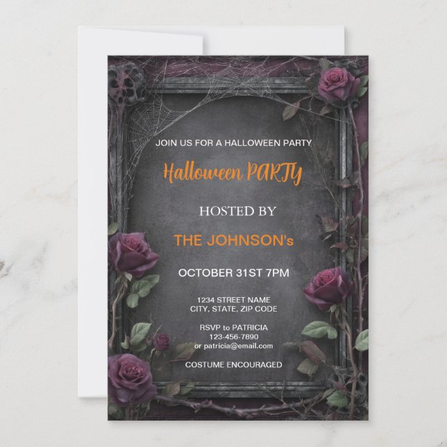 Invitation Spooktacular Dark Haunted House Halloween Party I (Devant)