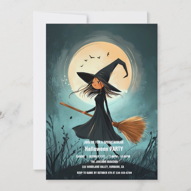 Invitation Spooktacular Dark Haunted House Halloween Party I (Devant)