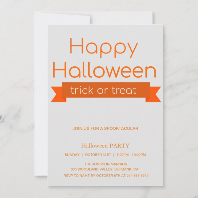 Invitation Spooktacular Dark Haunted House Halloween Party I (Devant)