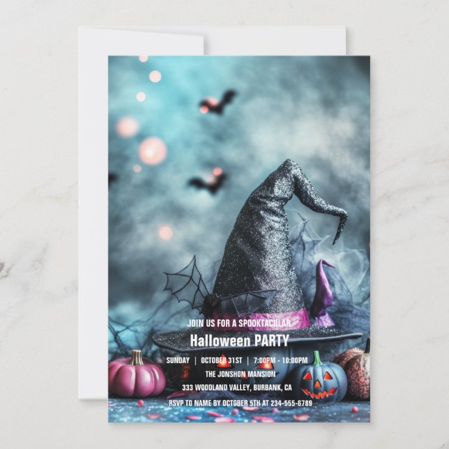 Invitation Spooktacular Dark Haunted House Halloween Party I (Devant)