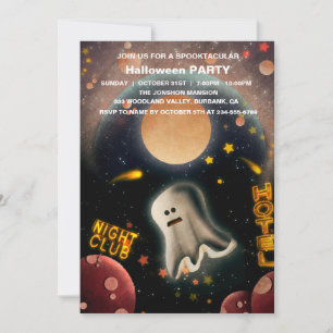 Invitation Spooktacular Dark Haunted House Halloween Party I