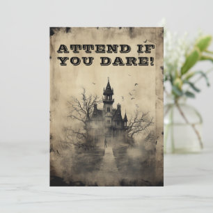 Invitation Spooktacular Déplaisant Mansion fête d'Halloween