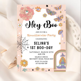 Invitation Spooktacular Ghost Halloween Fille Anniversaire