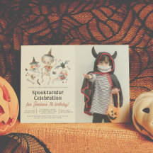 Spooktacular Halloween Boy Photo Anniversaire