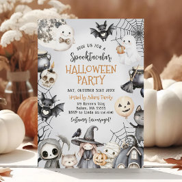 Invitation Spooktacular Halloween mignon Fête fantôme