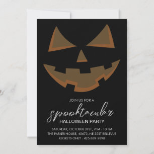 Invitation Spooktacular Halloween Party Noir