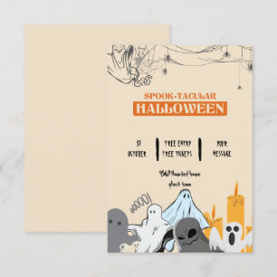 Invitation Spooktacular mignon fantôme Halloween parti