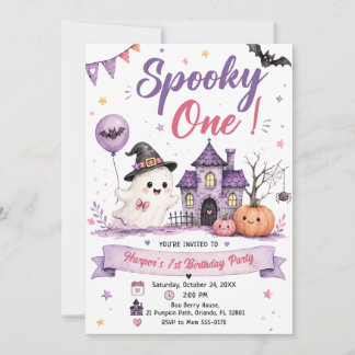Invitation Spooky One Halloween Birthday Party