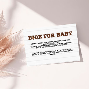 Invitation Sport Football book for baby request Card