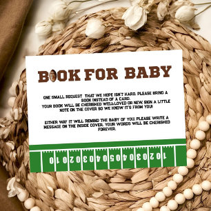 Invitation Sport Football book for baby request Card