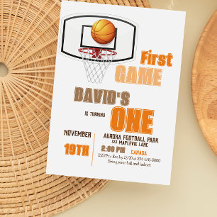 Invitation Sport premier jeu garçon 1er anniversaire