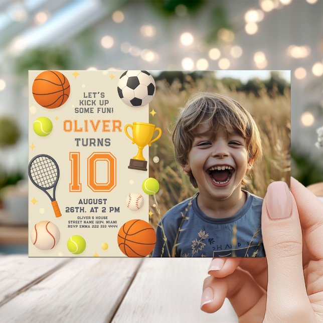 Invitation Sports Champion Birthday Party (Créateur téléchargé)